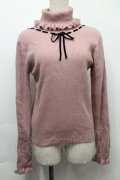Ank Rouge / ハイネックニットトップス  ピンク S-25-10-03-020-CA-BL-HR-ZS