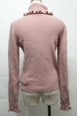 画像2: Ank Rouge / ハイネックニットトップス  ピンク S-25-10-03-020-CA-BL-HR-ZS