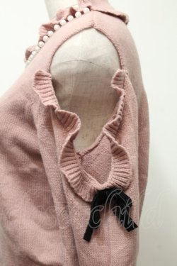 画像3: Ank Rouge / パールデザインニット  ピンク S-25-10-03-021-CA-TO-HR-ZS