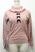 Ank Rouge / パール&3つリボンニットトップス  オフ S-25-10-03-022-CA-TO-HR-ZS