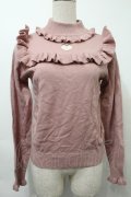 Ank Rouge / ハートくり抜きニットトップス  ピンク S-25-10-03-023-CA-TO-HR-ZS