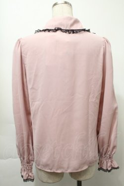 画像2: Secret Honey / オープンデコルテ長袖ブラウス  ピンク S-25-10-03-025-CA-BL-HR-ZS