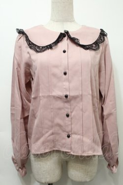 画像1: MA*RS / フリル丸襟ブラウス  ピンク S-25-10-03-027-EL-BL-AS-ZS