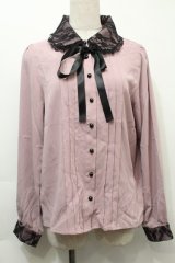 MA*RS / レース重ね襟ブラウス  ピンク S-25-10-03-028-EL-BL-AS-ZS
