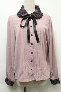 MA*RS / レース重ね襟ブラウス  ピンク S-25-10-03-028-EL-BL-AS-ZS