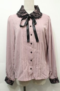画像1: MA*RS / レース重ね襟ブラウス  ピンク S-25-10-03-028-EL-BL-AS-ZS