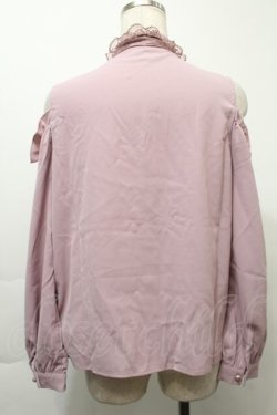 画像2: MA*RS / レースリボンタイオフショルダーブラウス  ピンク S-25-10-03-031-EL-BL-AS-ZS