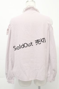 画像2: MA*RS / レースリボンタイオフショルダーブラウス  ピンク S-25-10-03-031-EL-BL-AS-ZS