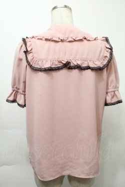 画像2: Secret Honey / フリル襟ブラウス  ピンク S-25-10-03-033-CA-TS-AS-ZS