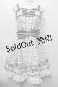 BABY,THE STARS SHINE BRIGHT / Petite Cherie Camelia Coffret柄リボンジャンパースカート  ピンク S-25-10-05-012-BA-OP-AS-ZS