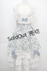 ALICE and the PIRATES / Mon favori champ de fleursジャンパースカート  ブルーｘアイボリー S-25-10-05-017-PA-OP-HR-ZS