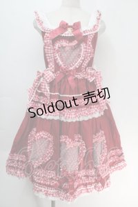 BABY,THE STARS SHINE BRIGHT / Sweet My Secret Heartジャンパースカート  赤 S-25-10-05-019-BA-OP-HR-ZS