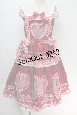 画像1: BABY,THE STARS SHINE BRIGHT / Sweet My Secret Heartジャンパースカート  赤 S-25-10-05-019-BA-OP-HR-ZS