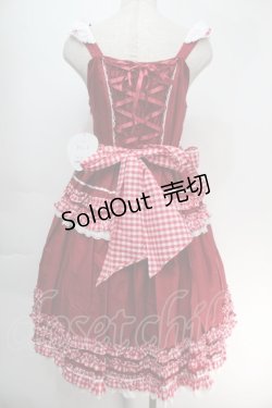 画像2: BABY,THE STARS SHINE BRIGHT / Sweet My Secret Heartジャンパースカート  赤 S-25-10-05-019-BA-OP-HR-ZS