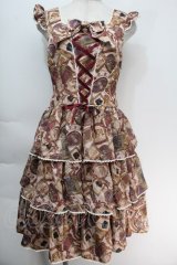 ALICE and the PIRATES / Memory frame of royal crownジャンパースカートI型  ピンク S-25-10-05-020-PA-OP-HR-ZS