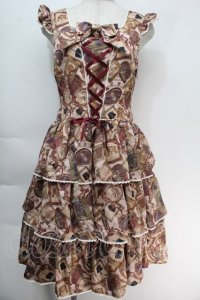 ALICE and the PIRATES / Memory frame of royal crownジャンパースカートI型  ピンク S-25-10-05-020-PA-OP-HR-ZS