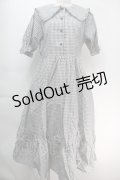 m petit by misako / AM*ギンガムCHKワンピース L グレーｘ白 S-25-10-05-024-LO-OP-AS-ZS