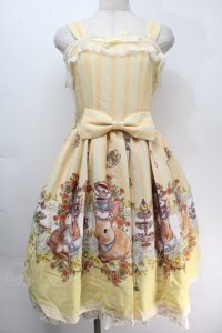 LIEF / ティーパーティージャンパースカート  イエロー S-25-10-05-027-LO-OP-AS-ZS