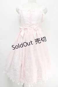 Angelic Pretty / Holy Lacy Dollジャンパースカート  ピンク S-25-10-05-028-AP-OP-AS-ZS