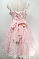 画像2: Angelic Pretty / Holy Lacy Dollジャンパースカート  ピンク S-25-10-05-028-AP-OP-AS-ZS (2)