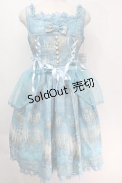 画像1: Angelic Pretty / Chandelier Holicジャンパースカート  サックス S-25-10-05-029-AP-OP-AS-ZS