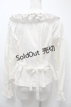 画像2: PINK HOUSE / オリジナルクマレースブラウス  オフ S-25-10-05-004-LO-BL-AS-ZS