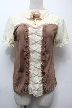 画像1: axes femme / ビスチェ風半袖PO  ベージュ S-25-10-05-005-AX-OP-AS-ZS