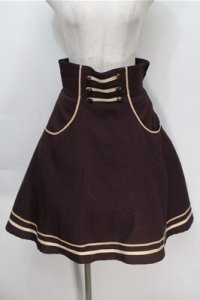 Innocent World / ポケット付きブレードスカート M ワイン S-25-10-06-028-IW-SK-AS-ZS