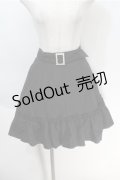Ank Rouge / パールベルトスカート  黒 S-25-10-06-031-CA-SK-AS-ZS