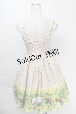 画像2: Innocent World / 土田穣うさぎとりすジャンパースカート  ピンク S-25-10-06-005-IW-OP-HR-ZS