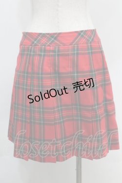 画像2: Lois CRAYON / チェックスカート  赤 S-25-10-06-1046-LO-SK-AS-ZS