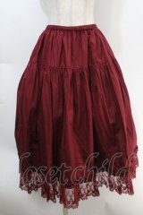Innocent World / シャーロットペチスカート M ワイン S-25-10-06-1047-IW-SK-AS-ZS