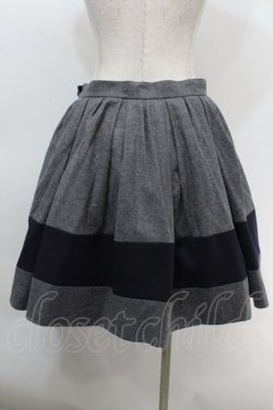 画像2: Lois CRAYON / ラインスカート  グレーｘ紺 S-25-10-06-1051-LO-SK-AS-ZS