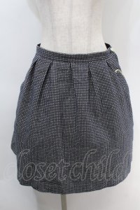 Lois CRAYON / ギンガムスカート  黒ｘオフ S-25-10-06-1053-LO-SK-AS-ZT253