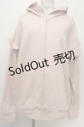 MILK / Frill パーカー  ピンク S-25-10-06-1009-ML-TO-HR-ZS