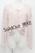 PINK HOUSE / PINK HOUSE×misako aoki ハートモチーフカーディガン  ピンク S-25-10-06-1012-LO-TO-AS-ZS