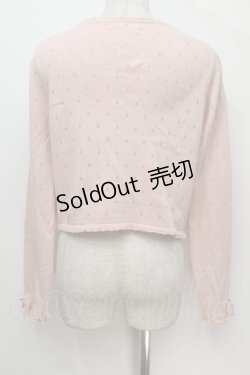 画像2: PINK HOUSE / PINK HOUSE×misako aoki ハートモチーフカーディガン  ピンク S-25-10-06-1012-LO-TO-AS-ZS