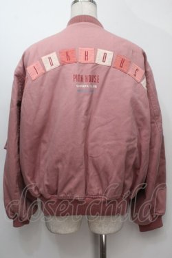 画像2: PINK HOUSE / ロゴワッペンブルゾン  ピンク S-25-10-06-1016-LO-JA-AS-ZS