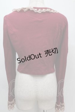 画像2: Innocent World / 小さな2つリボンのボレロ L ワイン S-25-10-06-1018-IW-TO-AS-ZS