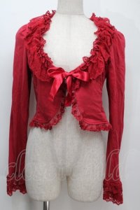 Innocent World / バラレースミルフィーユボレロ L 赤 S-25-10-06-1019-IW-TO-AS-ZS