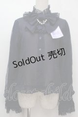 Angelic Pretty / Lacy夜会ブラウス  紺 S-25-10-06-1020-AP-BL-AS-ZS