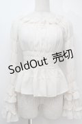 Millenoir / シフォンオフショルブラウス  オフ S-25-10-06-1003-EL-BL-AS-ZS