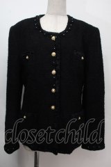 PINK HOUSE / ツイードジャケット  黒 S-25-10-06-1026-LO-JA-AS-ZS