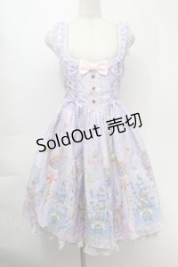 Angelic Pretty / Magic Princessラウンドジャンパースカート  サックス S-25-10-06-1037-AP-OP-AS-ZS