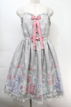 画像1: Angelic Pretty / Lovely Poodleジャンパースカート  グレー S-25-10-06-1038-AP-OP-AS-ZS
