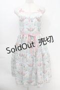 Leur Getter / Raffle Roseキャミワンピース  グリーン S-25-10-06-1040-LU-OP-AS-ZS