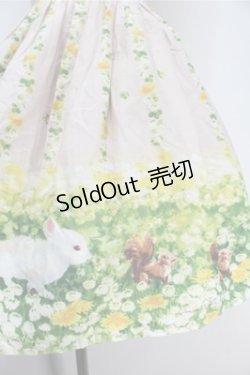 画像4: Innocent World / 土田穣うさぎとりすジャンパースカート  ピンク S-25-10-06-005-IW-OP-HR-ZS