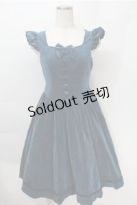 Victorian maiden / 別珍ノーブルフリルドレス  ピーコック S-25-10-06-012-CL-OP-AS-ZS