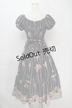 画像2: Innocent World / 邸宅のすみれワンピース  黒 S-25-10-06-021-IW-OP-AS-ZS