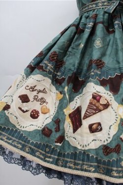 画像4: Angelic Pretty / Antique Chocolaterieパールジャンパースカート  グリーン S-25-10-06-022-AP-OP-AS-ZS
